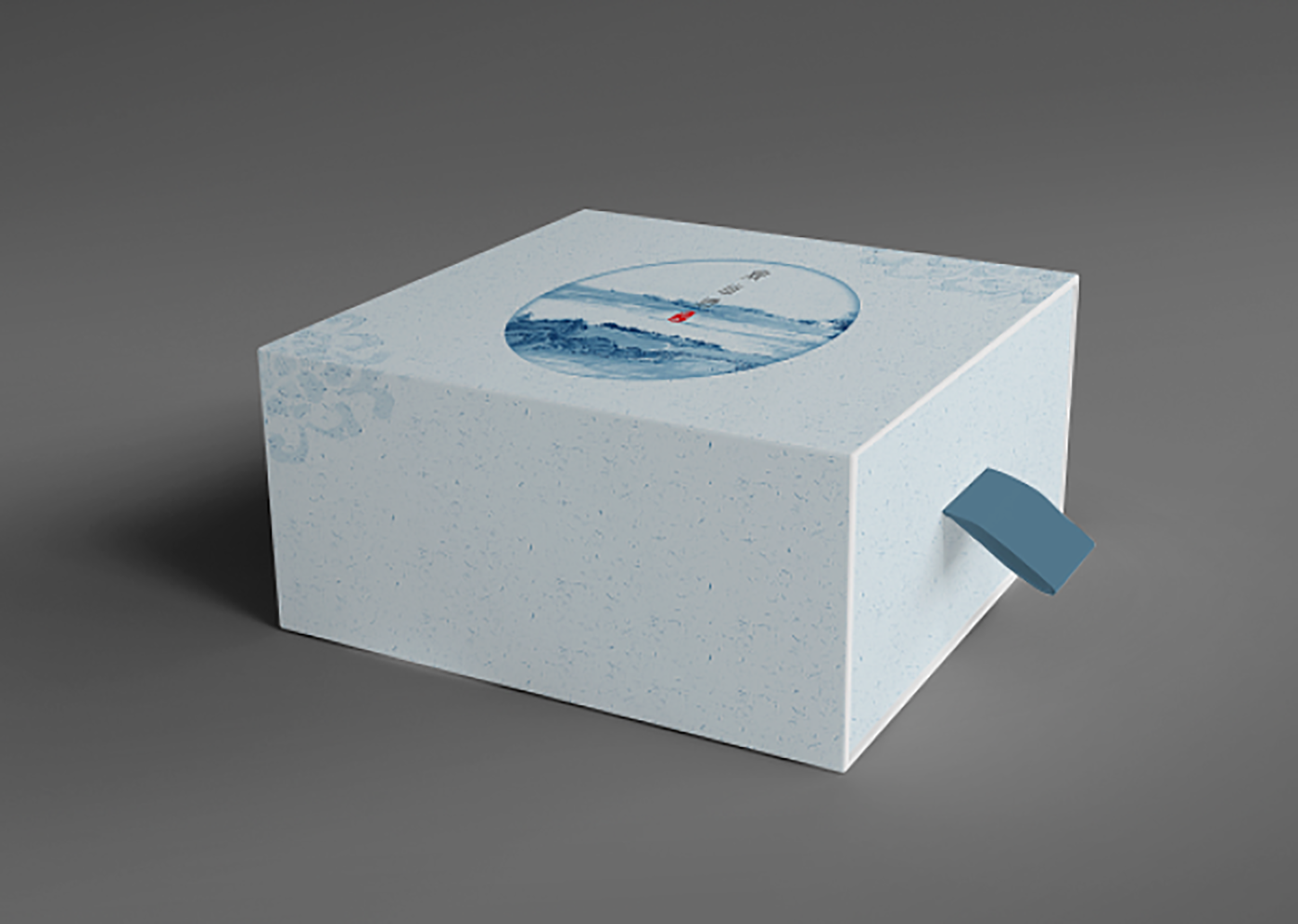 印泥创意茶叶包装设计包装设计-创意水墨中国风茶叶包装设计