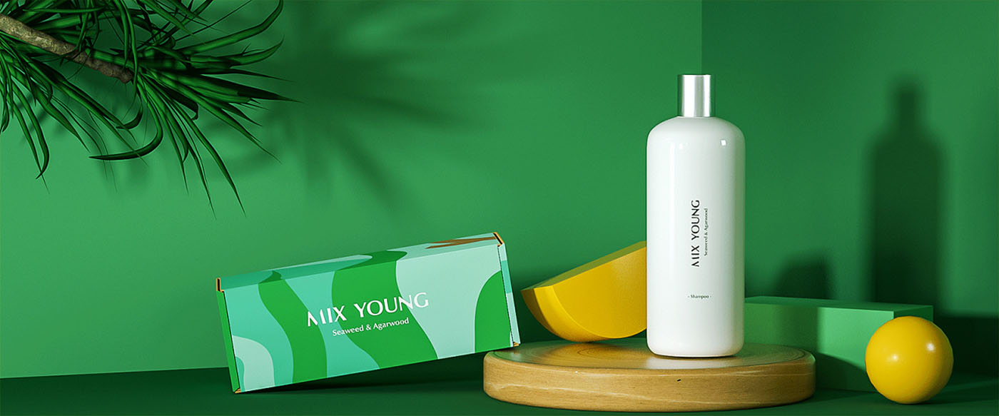 绿色洗发水包装设计-洗发水包装设计公司